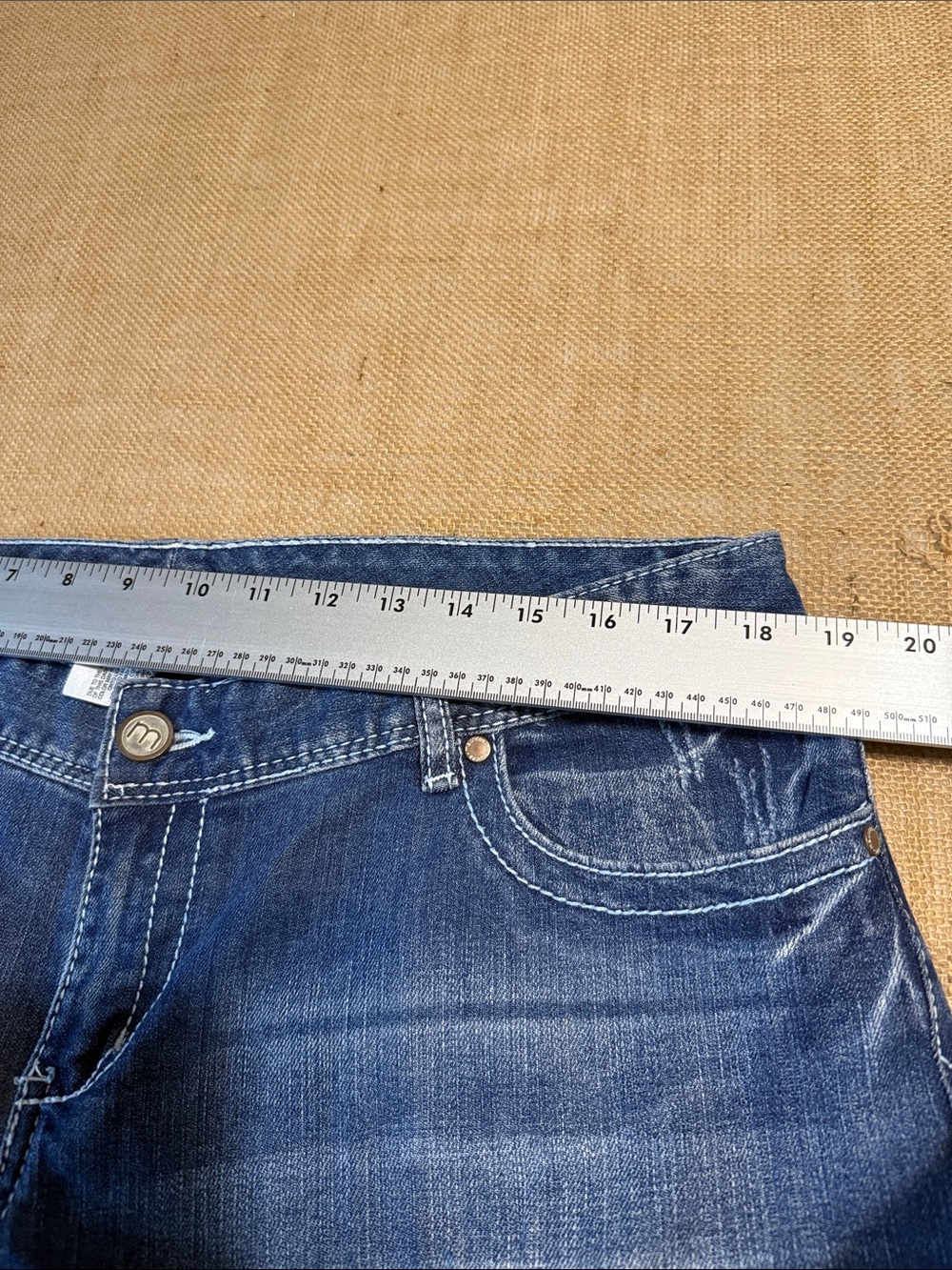Maurices Women's Faded Blue Flare Jeans - Picture 7 of 7